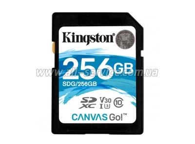   256GB Kingston Class 10 U3 SDXC (SDG/256GB)
