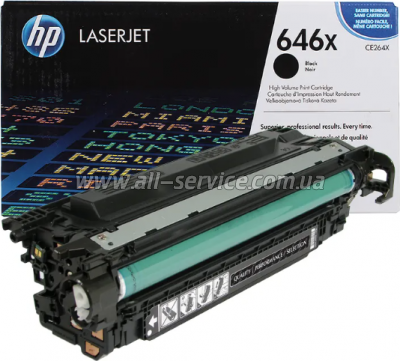 Восстановление картриджа HP Color LaserJet CM4540 black (CE264X) Восстановление картриджа HP Color LaserJet CM4540 black (CE264X)