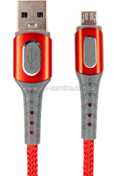 ���� ������ USB 2.0 AM to Micro 5P 1.0m red Dengos (NTK-M-LP-RED)