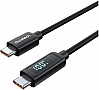 ���� ������ USB-C to USB-C 1.8m PD100W digital display silicone Choetech (XCC-1063)