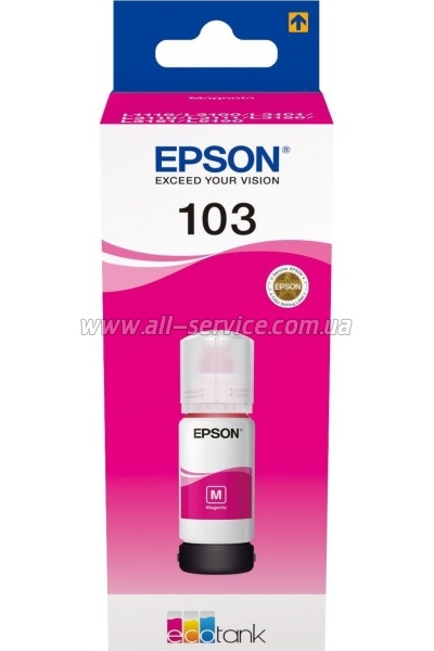 Контейнер Epson 103 Epson L3100/ 3110/ 3150 magenta (C13T00S34A) Контейнер Epson 103 Epson L3100/ 3110/ 3150 magenta (C13T00S34A)