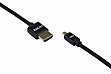  2 Ultra Slim HDMI 1.4, AM/microAM, High Speed, Alumium, 2m, Black (2EW-1121-2m)