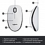  Logitech M100 USB White (910-006764)