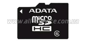   ADATA 8GB microSDHC class 6 + SD  (AUSDH8GCL6-RA1)
