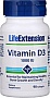  Life Extension  D3, Vitamin D3, 25  (1000 ), 90   (LEX-17539)