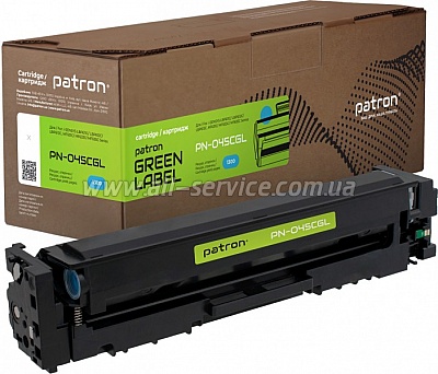 Картридж Patron Green Label Canon 045 cyan (PN-045CGL) Картридж Patron Green Label Canon 045 cyan (PN-045CGL)