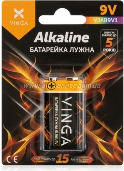  Vinga 9V 6LR61 Alkaline (VJAB9V1)