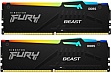     DDR5 16GB (2x8GB) 5200 MHz FURY Beast RGB Kingston Fury (ex.HyperX) (KF552C40BBAK2-16)