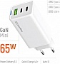 �������� ���������� ColorWay GaN Mini 65W PD Port PPS USB (USB-2C1A) white (CW-CHS058PD-WT)