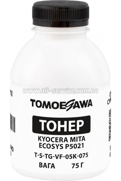 Тонер Tomoegawa Kyocera Mita Ecosys P5021/ P5026/ TK-5220K/ TK-5240K бутль 75г Black (TSM-VF-05K-075) Тонер Tomoegawa Kyocera Mita Ecosys P5021/ P5026/ TK-5220K/ TK-5240K бутль 75г Black (TSM-VF-05K-075)