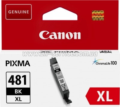  Canon CLI-481XL Canon Pixma TS6140/ TS8140 Black (2047C001)