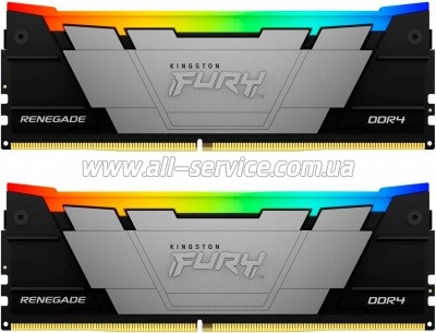 ������ ������ ��� ���������� DDR4 64GB (2x32GB) 3200 MHz FURYRenegadeRGB Kingston Fury (ex.HyperX) (KF432C16RB2AK2/64)