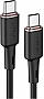 ���� ������ USB-C to USB-C 1.2m 3A 60W silicone C2-03 black Acefast (6974316280729)