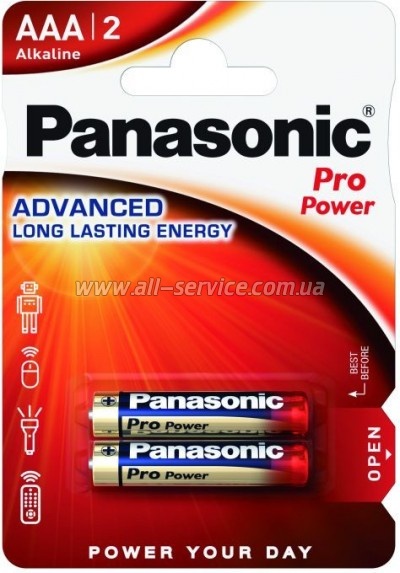  Panasonic Pro Power AAA BL2 (LR03XEG/2BP)