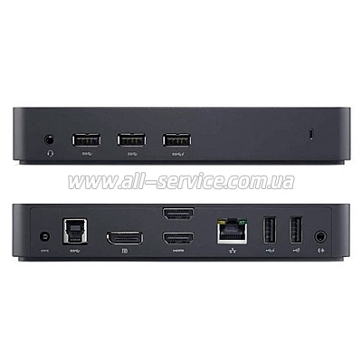 - Dell USB 3.0 Ultra HD Triple Video Docking Station D3100 (452-BBOT)