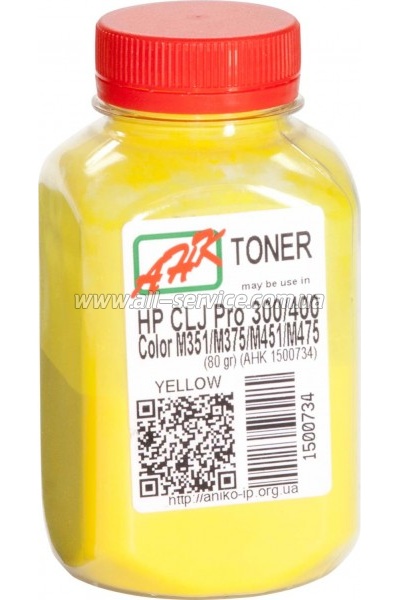   HP LJ Pro 300/ 400/ LJ Pro M351/ M375/ M451/ M475 Yellow  80 (1500734)