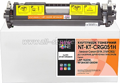  NewTone Canon LBP-162DW/ MF264/ 267/ 269DW  Canon 051H/ 2169C002 (NT-KT-CRG051H)