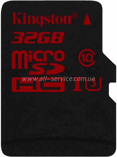   32GB Kingston micro SDHC Class 10 UHS-I U3 + SD  (SDCA3/32GB)