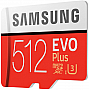   Samsung EVO Plus microSDXC 512GB UHS-I Class 10 + SD  (MB-MC512HA/RU)