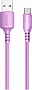 ���� ������ USB 2.0 AM to Micro 5P 1.0m soft silicone violet ColorWay (CW-CBUM044-PU)