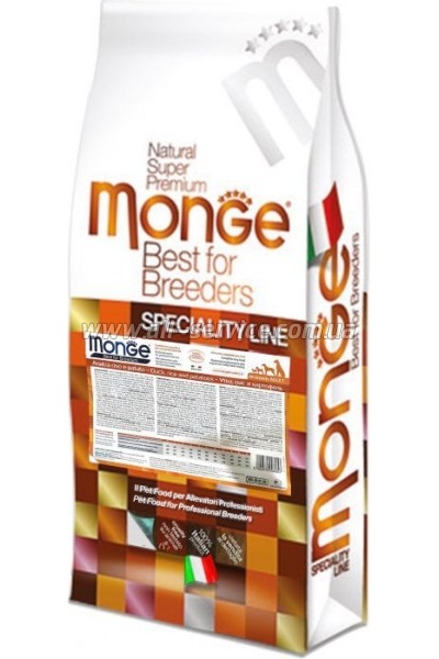     Monge Dog All breeds Adult Duck&Rice      15 (8009470006057)