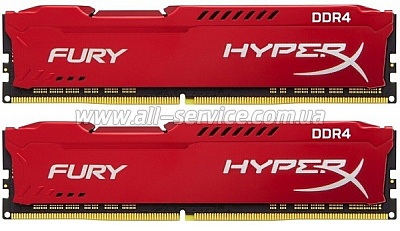  32Gb Kingston HyperX Fury 2x16GB DDR4 3466MHz Red (HX434C19FRK2/32)