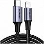 ���� ������ USB-C to Lightning 1.0m 3A 60W US304 black Ugreen (60759)