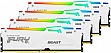     DDR5 128GB (4x32GB) 5600 MHz FURY Beast RGB White Kingston Fury (ex.HyperX) (KF556C40BWAK4-128)