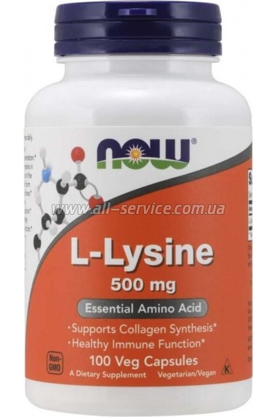  Now Foods L-, L-Lysin, 500 , 100   (NF0110)
