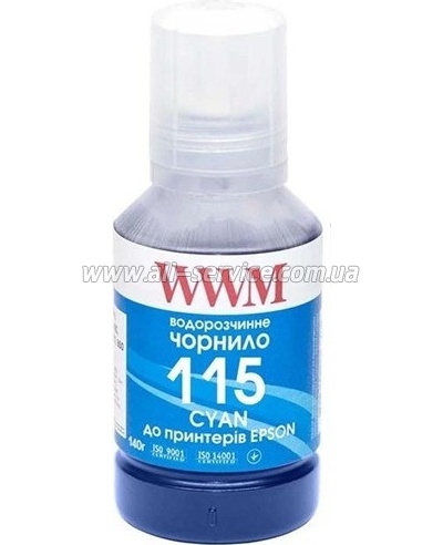 Чернила WWM Epson 115 Epson L8160/ L8180 140г Cyan (E115C-WWM) Чернила WWM Epson 115 Epson L8160/ L8180 140г Cyan (E115C-WWM)