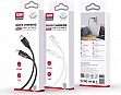 ���� ������ USB-C to USB-C 1.0m 60W braided XO (NBQ236B_White)