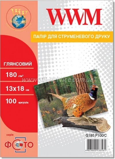  WWM Glossy 180/ 1318 100 (G180.P100/C)