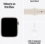 - Apple Watch SE 2024 GPS 44mm Starlight Aluminium Case with Starlight Sport Band - M/L (MXEV3QH/A)