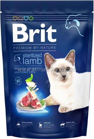 Сухой корм для кошек Brit Premium by Nature Cat Sterilized Lamb 1.5кг (8595602553167) Сухой корм для кошек Brit Premium by Nature Cat Sterilized Lamb 1.5кг (8595602553167)