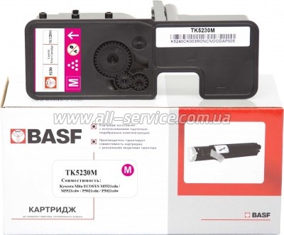 �����-�������� BASF Kyocera M5521/ P5021/ TK-5230M ������ 1T02R9BNL0 Magenta (BASF-KT-1T02R9BNL0)