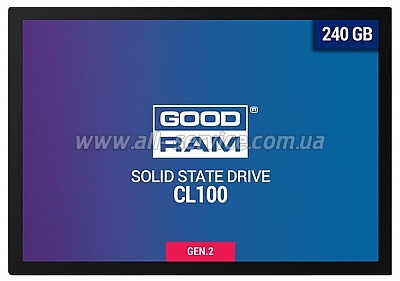 SSD  GOODRAM CL100 240GB GEN.2 SATAIII TLC (SSDPR-CL100-240-G2)