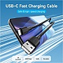 ���� ������ USB 2.0 AM to USB-C 1.0m 3A black Vention (CTHBF)