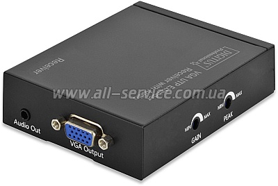  Digitus VGA  UTP receiver unit, Black (DS-53450)