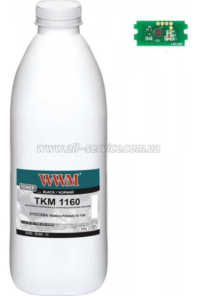  +  WWM Kyocera P2040dn/ P2040dw/ TK-1160  210 (TC-TK-1160-210-WWM)