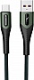 ���� ������ USB 2.0 AM to Micro 5P 1.0m 3A braided dark green SkyDolphin (USB-000584)