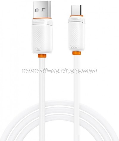 ���� ������ USB 2.0 AM to USB-C 1.0m 3A white XO (XO-CB-300UC-WH)