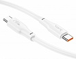���� ������ USB-C to USB-C 1.0m 240W TPE X93 white HOCO (6931474790736)