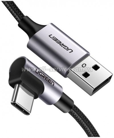 ���� ������ USB 2.0 AM to USB-C 1.0m US284 Angled Black Ugreen (50941)
