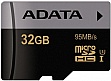   32GB ADATA microSDHC C10 UHS-I U3 + SD  (AUSDH32GUI3V30G-RA1)
