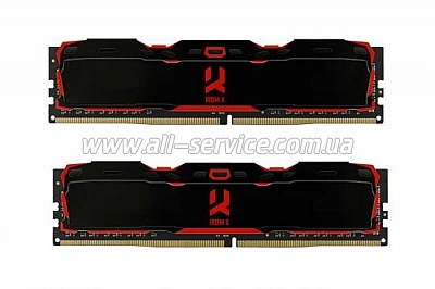  GOODRAM 16Gb 2x8GB DDR4 3000MHz IRDM Black (IR-X3000D464L16S/16GDC)