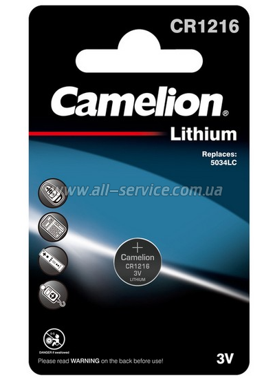  Camelion CR 1216 Lithium * 1 (CR1216-BP1)