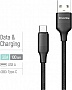 ���� ������ USB 2.0 AM to USB-C 1.0m 3A TPE embossed black ColorWay (CW-CBUC101-BK)