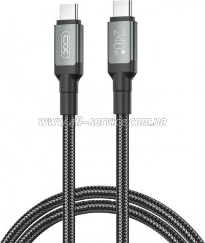 ���� ������ USB-C to USB-C 2.0m 240W black XO (NBQ264B_�_Black)