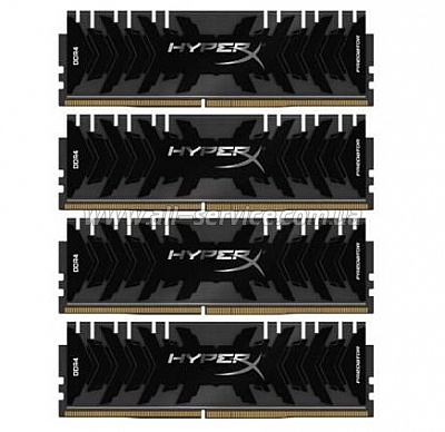  Kingston HyperX 32GB 2666MHz DDR4 CL13 DIMM 8gbx4 XMP Predator (HX426C13PB3K4/32)