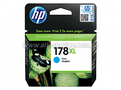  HP 178 C6380/ C5383/ D5463 Large Cyan (CB323HE)